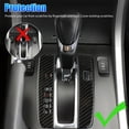 thumbnail image 3 of EDTara2pcs Carbon Fiber Pattern Interior Gear Shift Cover Trim Replacement Parts Compatible For Honda Accord 2013-2017, 3 of 8
