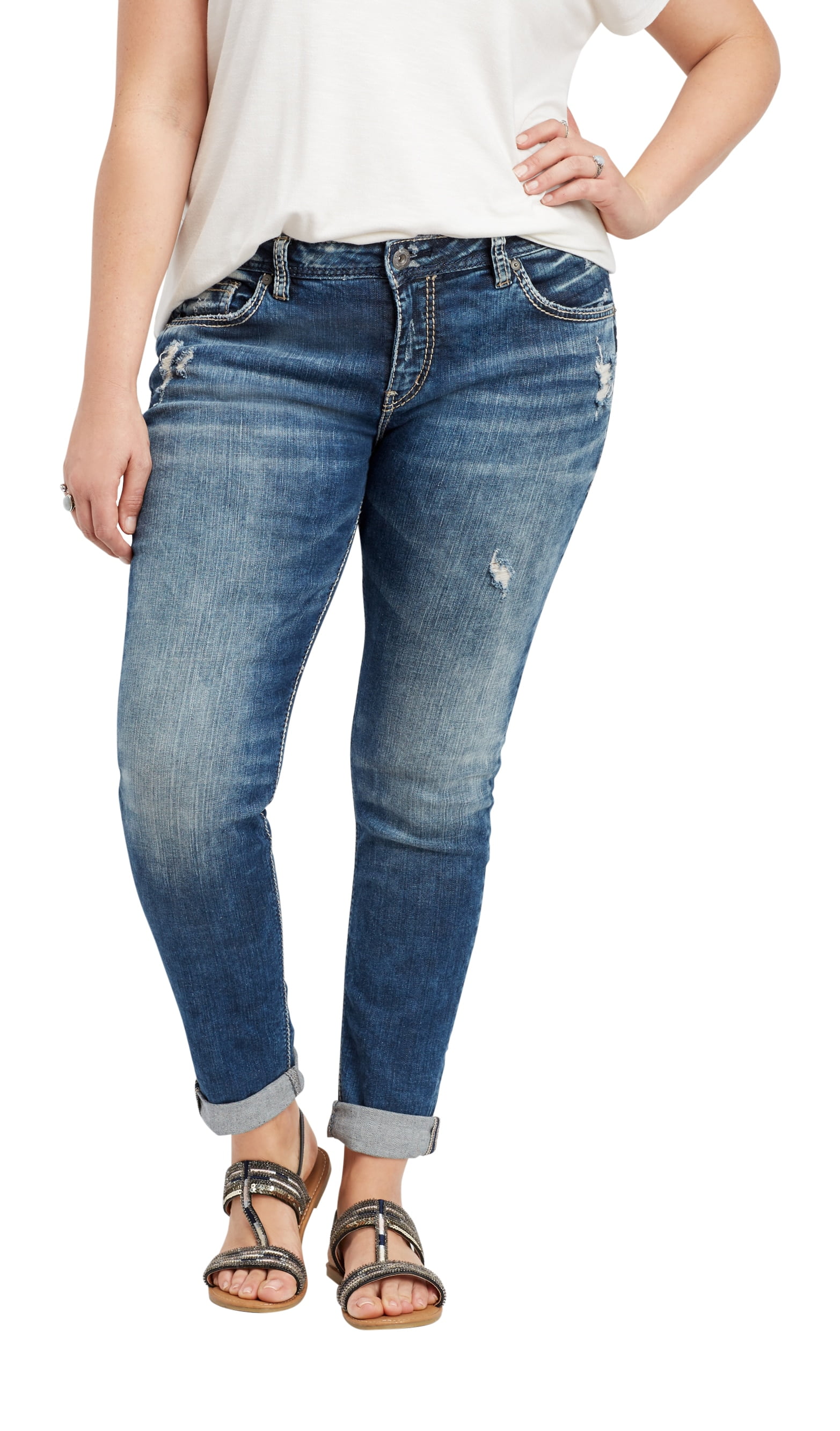 medium wash boyfriend jeans