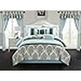 thumbnail image 3 of Chic Home CS7988-US Finnick 20 Piece Comforter Set, Green - Queen, 3 of 4