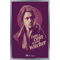 Netflix The Witcher Season 2 - Toss a Coin Wall Poster, 22.375" x 34", Framed