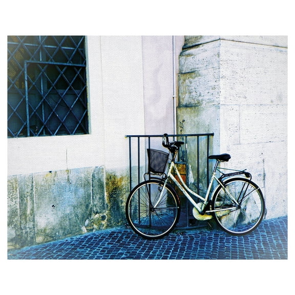 Masterpiece Art Gallery Biking In Italy By Graff-tee Studio Canvas Art Print 22" x 28"