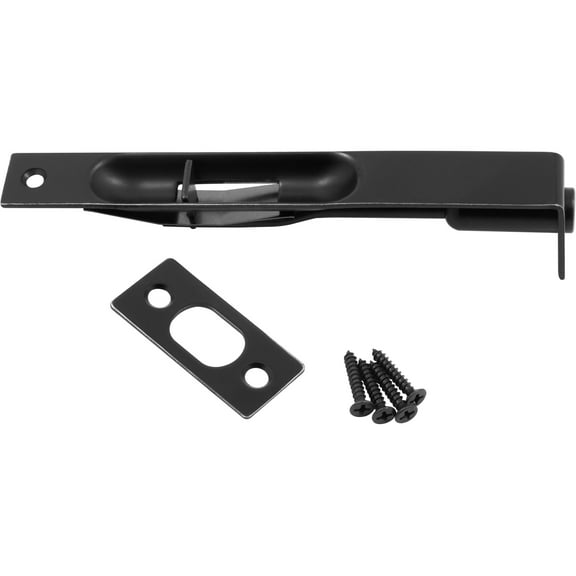 Flush Bolt, Sqaure Corner x Square Corner, 6 Inches, Satin Nickel by Stone Harbor Hardware