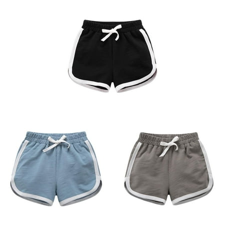 

Ydojg Baby Girls Boys Shorts Cotton Active Running Sleeping For Toddler Kids Summer Beach Casual Shorts 3 Pack 9-10 Years