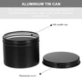 thumbnail image 2 of SHISUYAN 4pcs Round Aluminum Refillable Jar Aluminum Tea Container Candle DIY Aluminum Box, 2 of 9