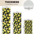 thumbnail image 4 of Yellow Lemon Fruit Flowers Black Pattern Kitchen Rugs Sets Of 3,Kitchen Runner Rugs Non Skid Washable,Decorative Kitchen Floor Mats for Kitchen,Sink,Laundry,17"x30"+ 17"x47" + 17"x59", 4 of 6
