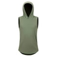 thumbnail image 2 of CaComMARK PI Mens Tank Top Sleeveless Hoodie T-Shirt Summer Casual Shirt Muscle Tee Fitness Vest Bodybuilding Workout Tank Tops Green XL(XL), 2 of 9