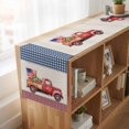 thumbnail image 6 of Table Runners 72 Inches Long Dress Scarves, 4th of July Farmhouse Kitchen Table Runner, Coffee Tablerunners, Red Truck Watermelon Patriotic Star USA Flag 14x72 Inch, 6 of 9