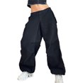 thumbnail image 2 of Pantalones holgados Harajuku Y2K pantalones cargo sueltos ropa de calle para chica caliente (negro S) Ndcxsfigh  Para estrenar, 2 of 2