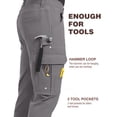 thumbnail image 6 of PULI Men’s Carpenter Work Pants Slim Fit Cargo Hiking Pants, Stretch Waterproof Outdoor Trousers with Pockets, 6 of 6