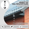 thumbnail image 3 of Sekonow 2 Pack V Shaped Rain Chains for Gutters Adapter Clip, Rain Chains for Outside Hanging Downspout Flowerpot Connector Catcher Holder, Black, 3 of 7