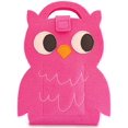 thumbnail image 1 of The Piggy Story Lil Fuzzytown Woodland Owl childs Diecut Felt ArtFolio con crayones y almohadilla de dibujo para juegos portátiles The Piggy Story 72802800, 1 of 1