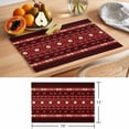 thumbnail image 6 of Red Black Boho Placemats Set of 6 Vintage Ethnic Tribe Abstract Art Retro Place Mats Indoor Wipeable Table Mats Washable Cloth Dining Table Placemats for Kitchen Holiday Party Home Decor 13x19 Inch, 6 of 9