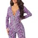 thumbnail image 4 of VISgogo Mono con Estampado de Leopardo Animal para Mujer, Manga Larga con Escote en V Profundo Bodycon Pantalones Largos Body Ropa de Dormir VISgogo moda, 4 of 7