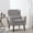 Grey, variant on Modern Accent Chair Mid Century Armchair Reading Chair, Upholstered Tufted Side Chair with Wingback , Waist Pillow for Living Room, Grey