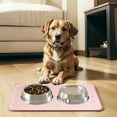 thumbnail image 1 of cpengpj Silicone Pet Mat for Cats and Dogs, Waterproof Non-Slip Spill Proof Feeding Pad with Raised Edges, Easy to Clean, Multi-Color, 1 of 8