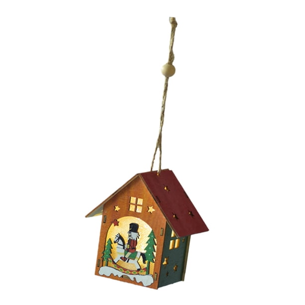 Royalvide colgantes colgantes regalos estatuas colgantes decorativas de madera para tienda de interior Caballo BLESIY Colgante Casa Miniatura