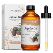 Organic Jojoba Oil, 100% Pure (4oz) Moisturizing for Face, Hair, Skin & Nails