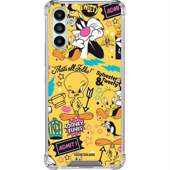 Skinit Cartoons Tweety and Sylvester Patches Galaxy A13 5G Clear Case
