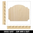 thumbnail image 2 of Old Timey Sign Solid Wood Shape Unfinished Piece Cutout Craft DIY Projects - 6.25 Inch Size - 1/4 Inch Thick, 2 of 7