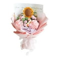 thumbnail image 5 of deevoka Crochet Flower Bouquet Mother's Day Birthday Home Knitted Artificial Flowers, 5 of 9