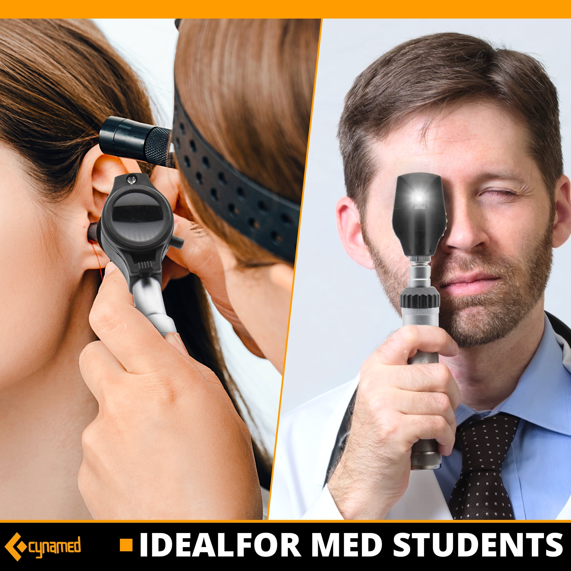 Cynamed Fiber-Optic LED Otoscope/Medical School kit - Single Attachment
