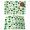Green White, variant on St Patricks Day Placemats Set of 8, Spring Country Green Black Shamrock Placemats for Dining Table, Place Mats for Kitchen Tabletop, Waterproof Wipeable Dining Table Mats Set