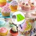 thumbnail image 4 of Linyer18pcs Cake Nozzle Stainless Steel Baking Nozzle DIY Kitchen Cookies Icing Piping Tool with Pastry Bag, Green, 4 of 4