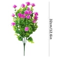 thumbnail image 3 of Outdoor Fake Flowers Green Shrubs – Artificial Outdoor Plants for Garden Porch Patio, UV Resistant No Maintenance, Lifelike Plastic Grass Bushes (2 Pack), 3 of 9