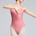 thumbnail image 2 of biudgviw Dance Bodysuits for Women Spaghetti Strap Square Neck Leotards Solid Color Comfortable One Piece Summer Outfits, 2 of 6