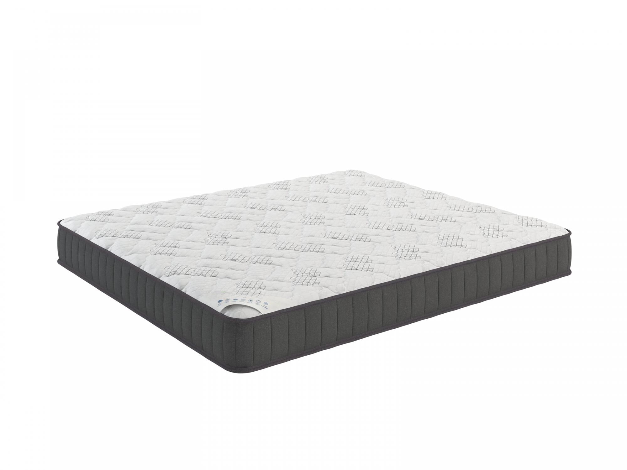Ottomanson Edge to Edge 9" Pocket Coils Firm Tight Top Hybrid Mattress in a Box, King