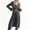 Dark Gray, variant on Bell Sleeve Women Solid V Neck Casual Long Button Down Knit Cardigan