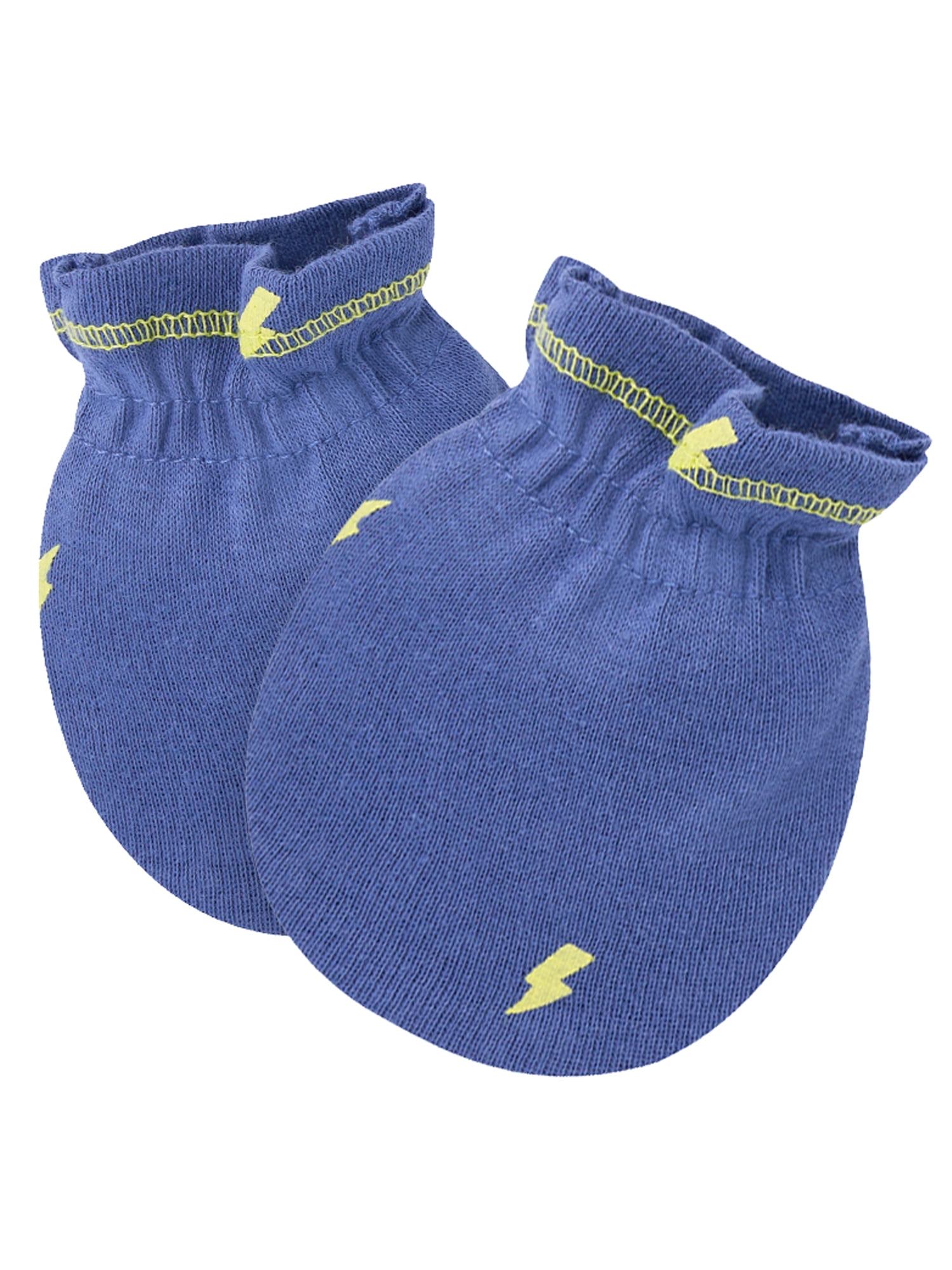 Gerber Baby Boy Adjustable Cotton Mittens, 3-Pack, 0/6 Months