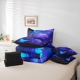 thumbnail image 6 of Homewish Romantic Valentine'S Day 7-Piece Twin Bedding Sets,Purple Rose Bedding Comforter Set,Dreamy Blue Butterfly Sheet Sets For Adult,Super Cozy Room Decor Reversible, 6 of 8