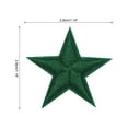 thumbnail image 2 of Uxcell Small 5 Star Iron on Patches Embroidered Sew Patches for Clothing 1.14x1.14" Pack of 15 Dark Green, 2 of 7