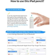 Stylus Pen for iPad 10th&9th Generation, Fast Charging Apple iPad Pencil with Palm Rejection, Tilt Sensitivity, Work for iPad Air 3/4/5, iPad Mini 5/6, iPad 6/7/8/9/10, iPad Pro 11, iPad Pro 12.9