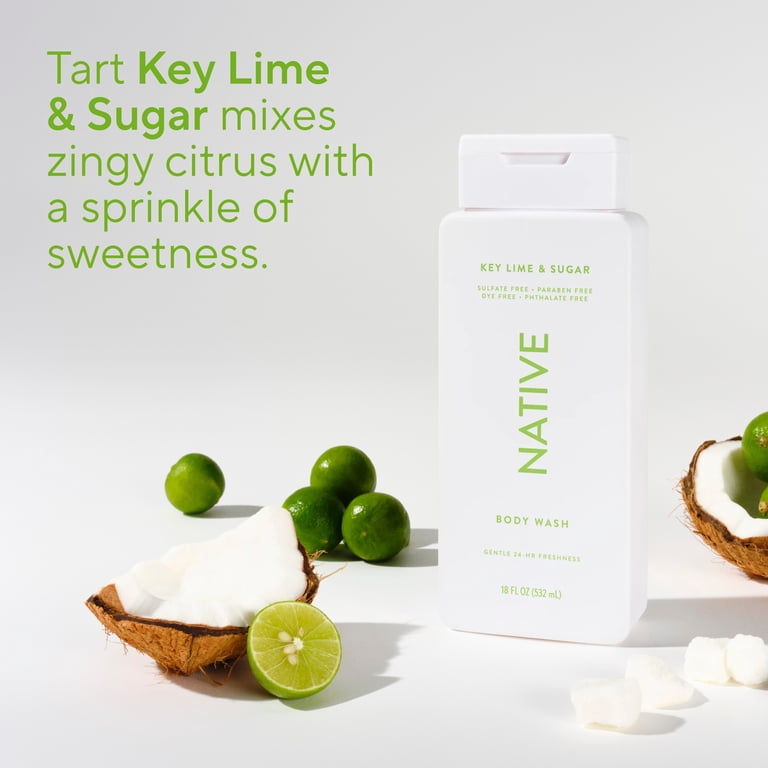 Native Body Wash Key Lime & Sugar 18 oz - Walmart.com