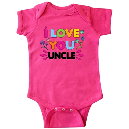 

Inktastic I Love You Uncle with Flowers Gift Baby Girl Bodysuit