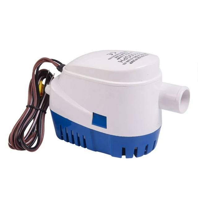 Automatic Boat Bilge Water Pump 12V/ 24V, 750 GPH/ 1100 GPH Auto Flow Rate, 19 Mm/ 29 Mm Water Outlet, Submersible Boat Bilge Pump for Yachts, RVS, Pools
