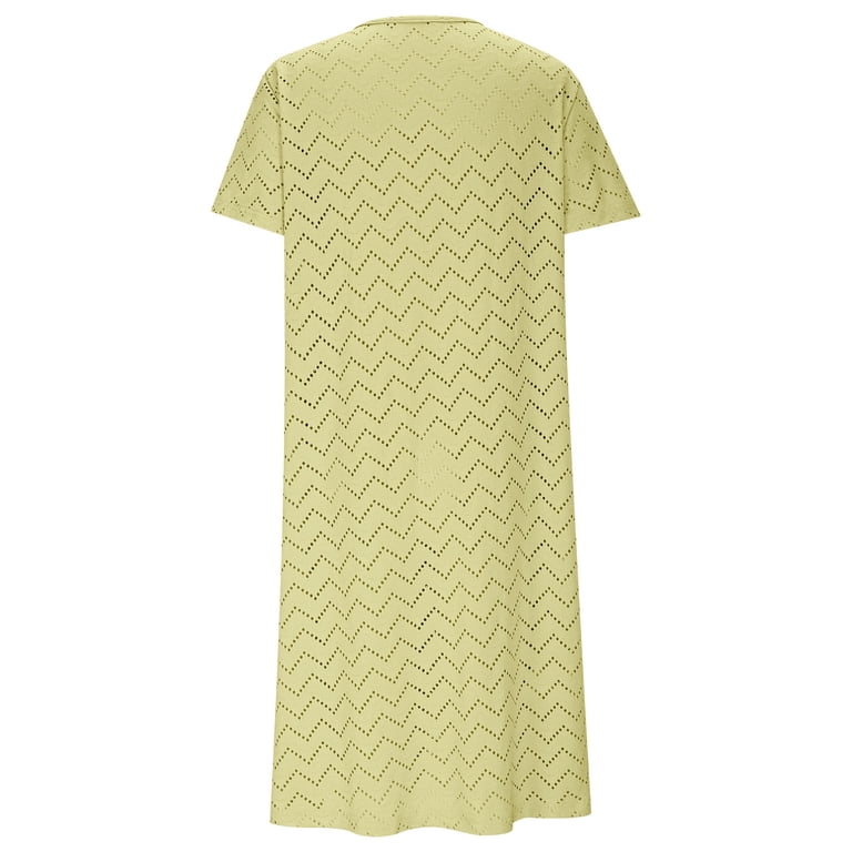 ITSAME Women's Midi Dress, Round Neck Short Sleeve Comfy Causal Summer Flare Fit Dresses Yellow XL - Walmart.com ITSAME Women's Midi Dress, Round Neck Short Sleeve Comfy Causal Summer Flare Fit Dresses Yellow XL - Walmart.com