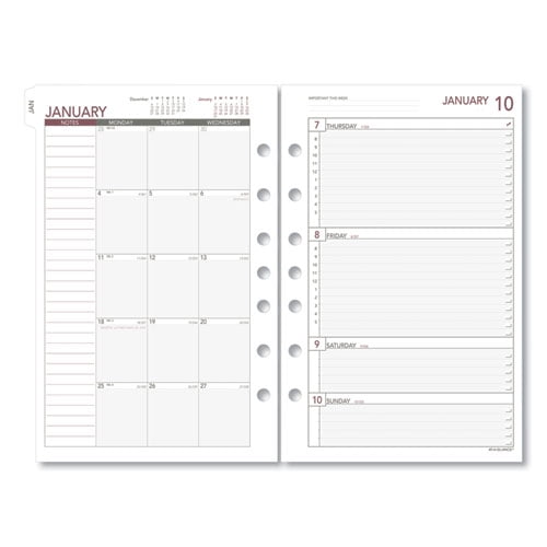 8.5 X 5.5 At-A-Glance 061-685Y-09 Monthly Planning Pages 061685y09 2021 