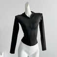 thumbnail image 2 of Camisa de protección solar con capucha para mujer, sudadera con capucha de manga larga para uso diario en bicicleta, 2 of 9
