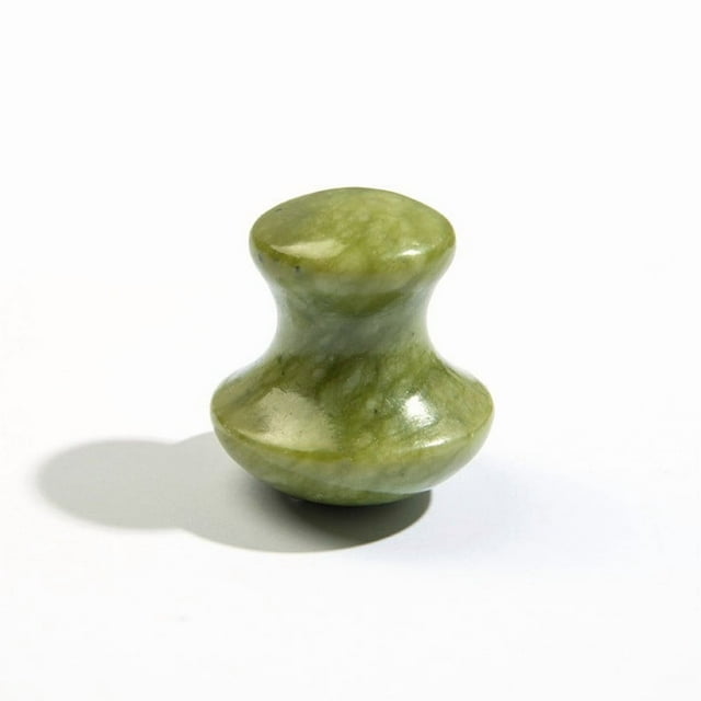 Herramienta Gua Sha con forma de hongo, hecha de cuarzo rosa, rodillo ergonómico para masaje facial y corporal, portátil, para reducir arrugas, cuidar los ojos y masaje relajante.