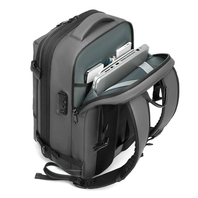 Mochila De Compresión De Sellado De Vacío De 25L A 60L, Mochila De Viaje A Prueba De Lluvia Expandible Con Compartimento Para Computadora Portátil De 17 Pulgadas, Bolsa De Viaje