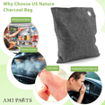 thumbnail image 3 of AMI PARTS Activated Charcoal Bag Odor Absorber With S Hook for Fresh Home,Shoes, Car, 6 Packs, 3 of 8