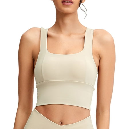 

MEGAWHEELS Women Sports Gathering Underwear Yoga Vest Fitness Bra Crop Top
