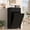 Black/Dark Brown Top, variant on HARIPUL Single Tilt Out Trash Cabinet for 13 Gallon Waste Bin, Free Standing Kitchen Trash Can Cabinet with Drawers, Black