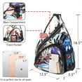 thumbnail image 6 of TuseyRxln Clear Sling Bag, Mini PVC Crossbody Shoulder Backpack, Transparent Casual Chest Daypack for Women & Men, Perfect for Hiking, Stadium or Concerts, 6 of 8