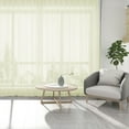 thumbnail image 5 of NEWEEN Sheer Curtains 63 inch Length 2 Panels Set White Curtains Clear Curtains Basic Rod Pocket Panel for Bedroom Living Room Yard Kitchen(55" X 63", Beige), 5 of 7
