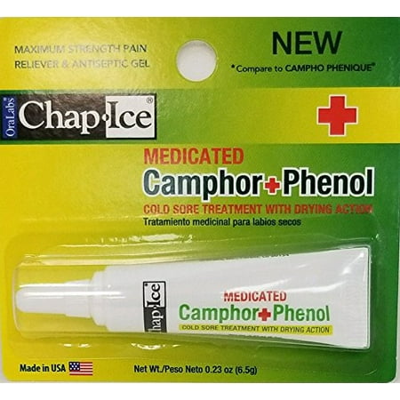 Oralabs Chap Ice Medicated Camphor Phenol Cold Sore (Best Treatment For Cold Sores Inside Mouth)