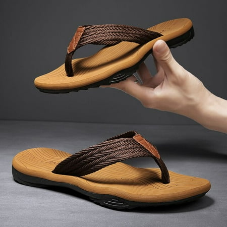 

High Quality Brand Fashion Men Flip Flops Summer Beach Flip Flops Men Casual Breathable Thicken Beach Men Slippers Outdoor